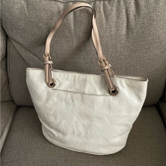 Michael Kors white leather tote bag - Picture 7 of 7